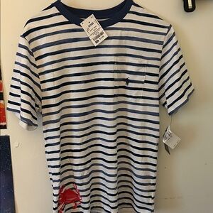 Polo by Ralph Lauren Navy and White Striped Shirt